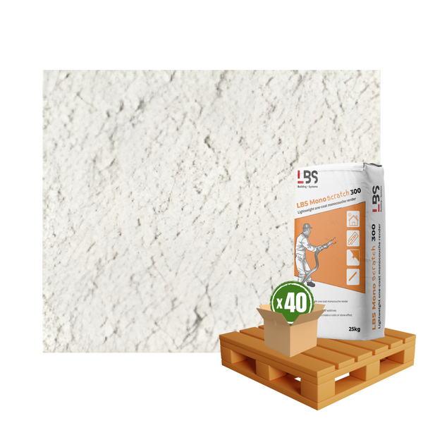 Monocouche Render (LBS Monoscratch 300) - Anvers 25kg Pallet x40 Bags