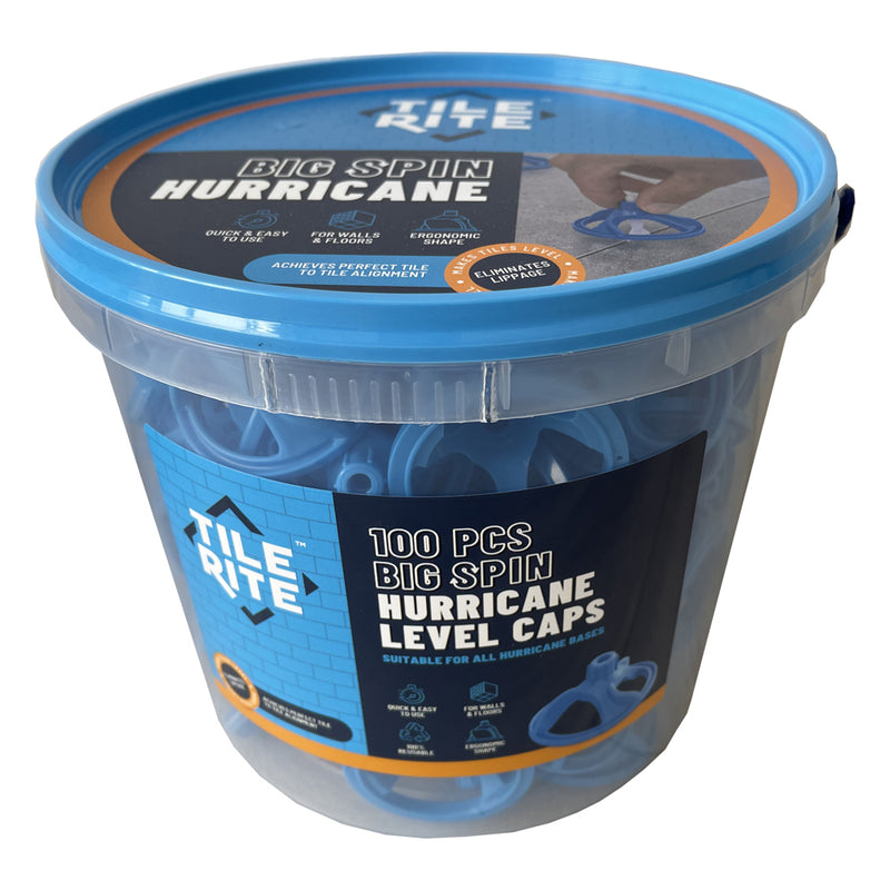 Tile Rite Big Spin Hurricane Level Caps (Pack of 100 )