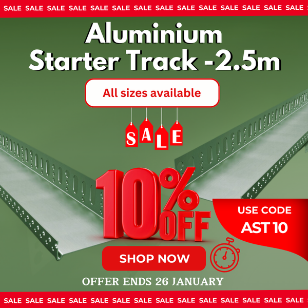 EWI 1mm Aluminium Starter Track  (2.5m)