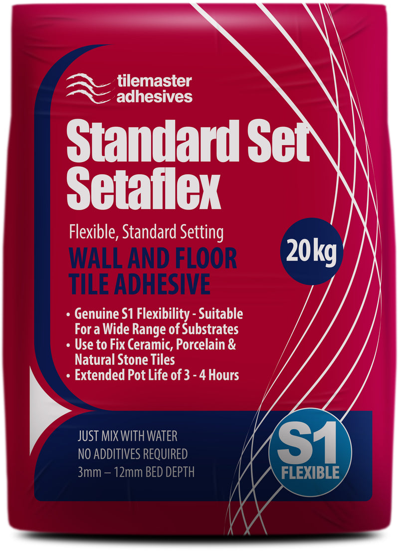 Standard Set Setaflex Flexible, Standard Setting Floor & Wall Tile Adhesive