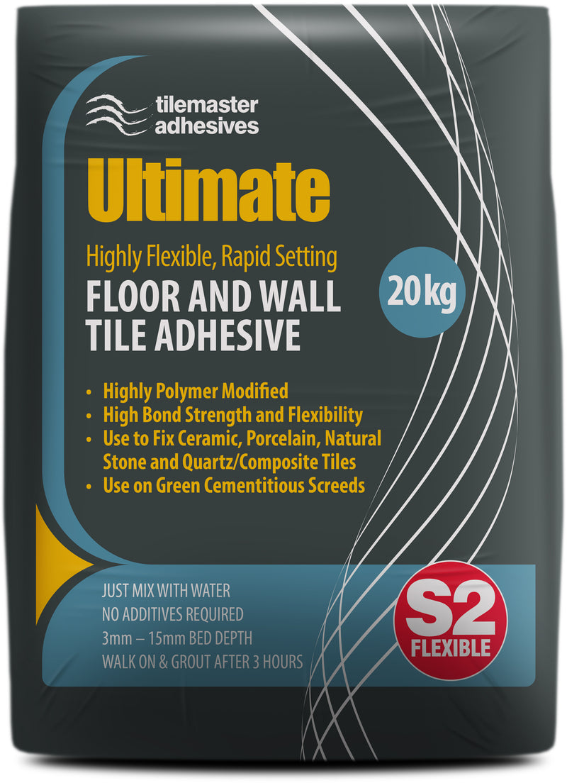 Ultimate Highly Flexible, Rapid Setting Floor & Wall Tile Adhesive