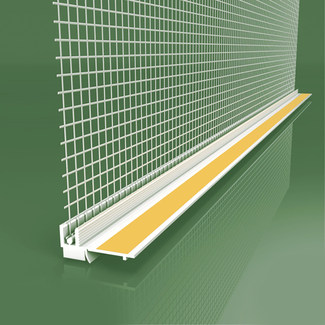 PVC Window Reveal Bead/APU Bead White 6mm (2.4m)