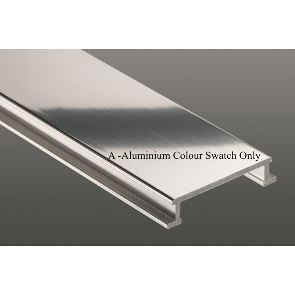 Schluter RENO-T-A Flooring Transition T Bar Milled Aluminium 2.5m Length 25mm