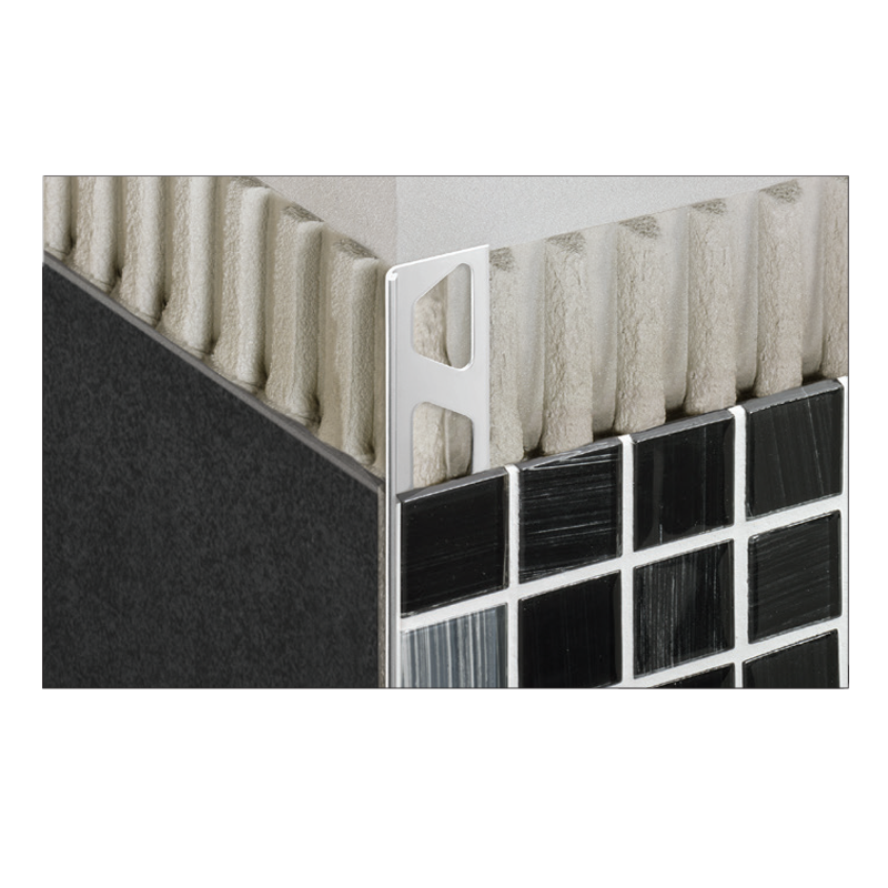 Schluter FINEC-E Stainless Steel V2A Slim Angle Edge Tile Trim 2.5m