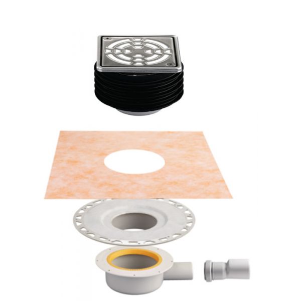 Schluter Verdi Horizontal Drain KDBH40 with Grate and frame set