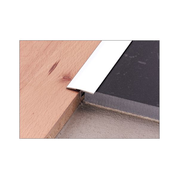 Schluter RENO-T-A Flooring Transition T Bar Milled Aluminium 2.5m Length 25mm