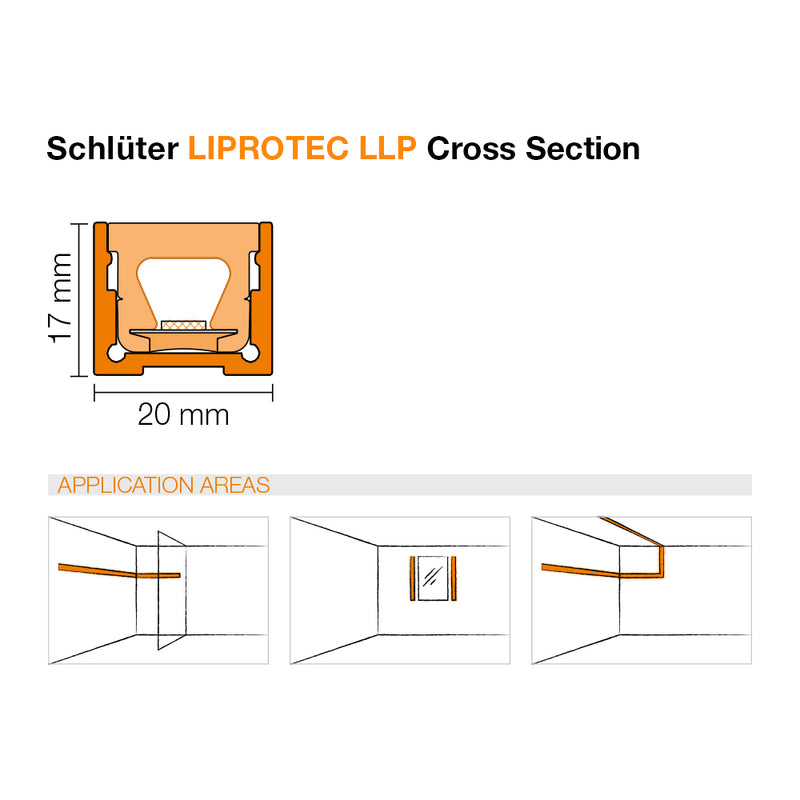 Schluter LIPROTEC LLP LED Tile Trim